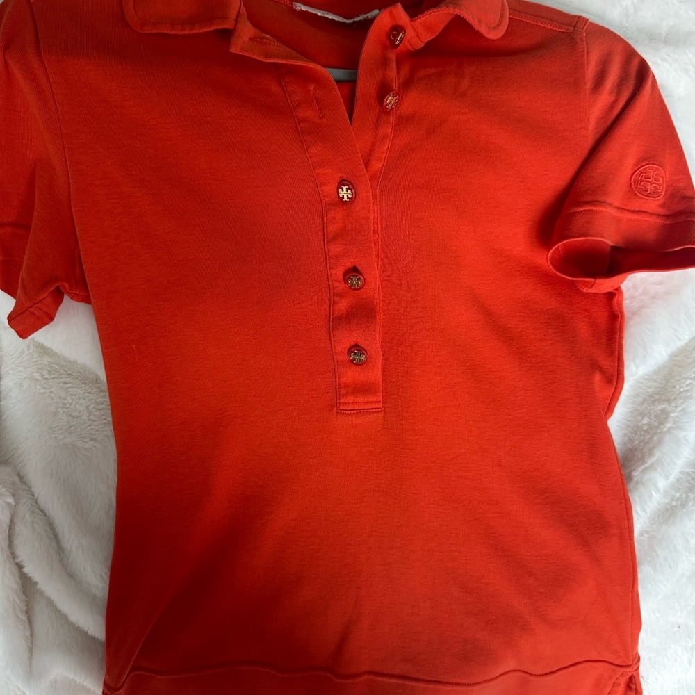 Tory Burch Red Polo Shirt